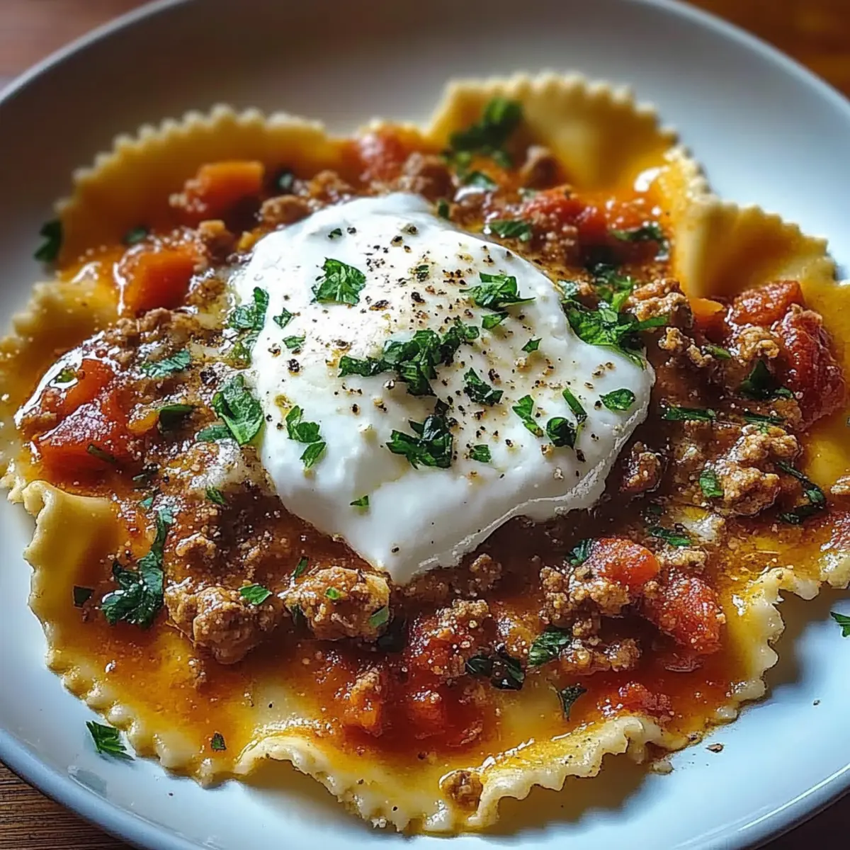 Lasagna Soup with Ricotta