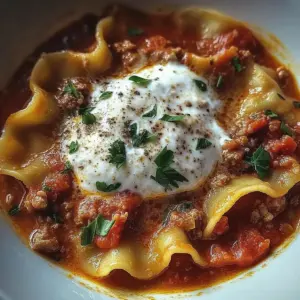 Lasagna Soup with Ricotta