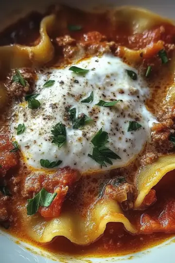 Lasagna Soup with Ricotta