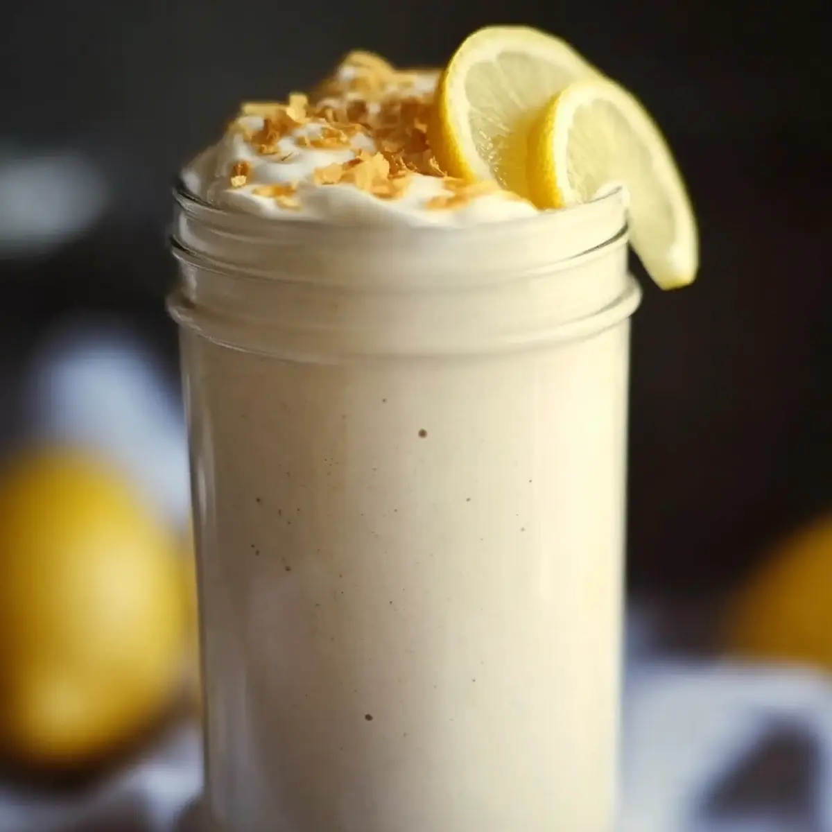 Lemon Cream Pie Vegan Protein Shake
