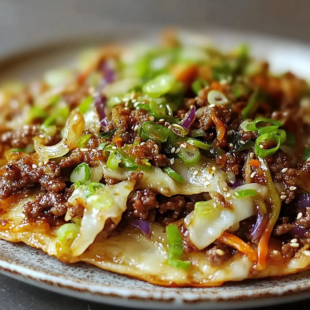 Low-Carb Mongolian Ground Beef and Cabbage