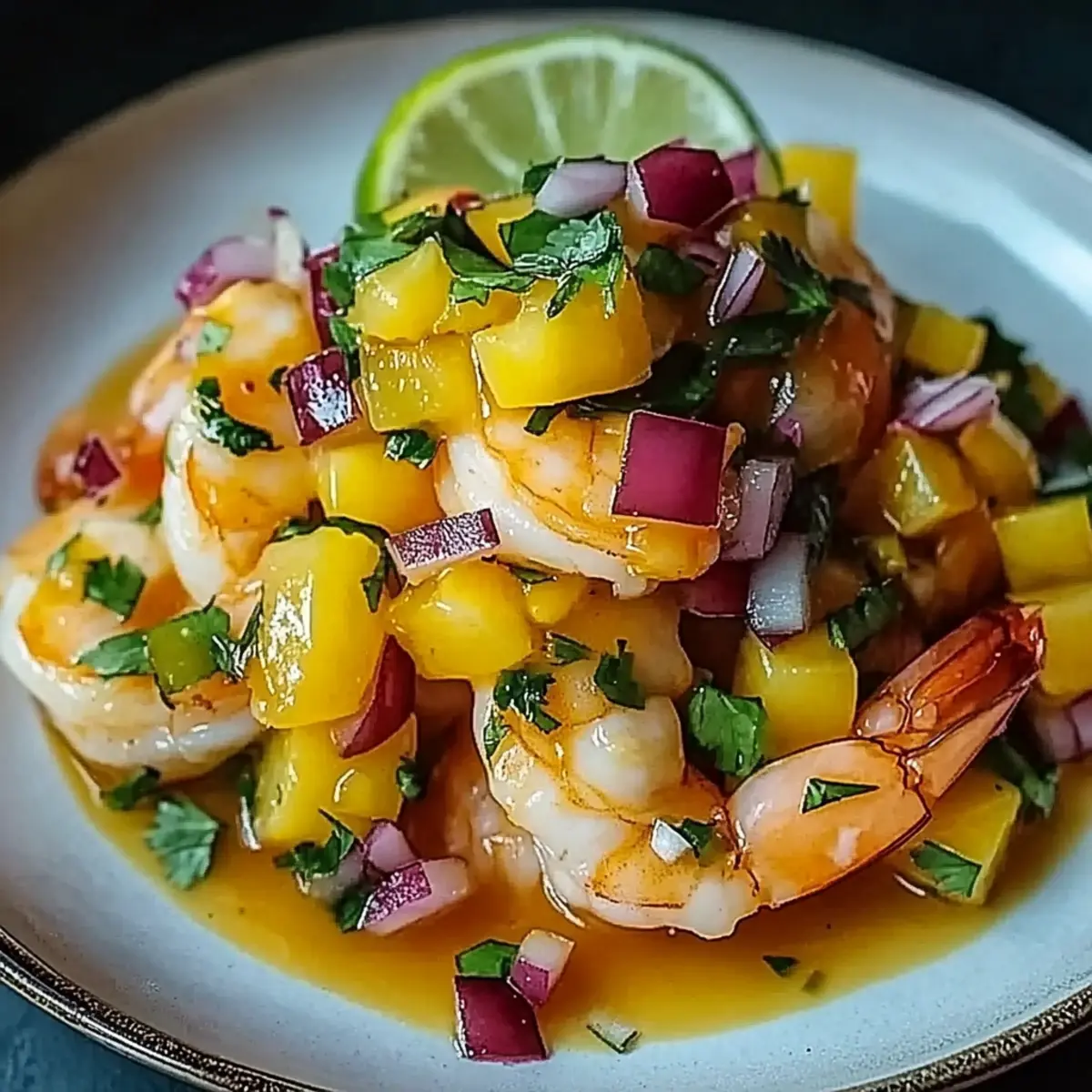 Mango Shrimp Ceviche with Avocado