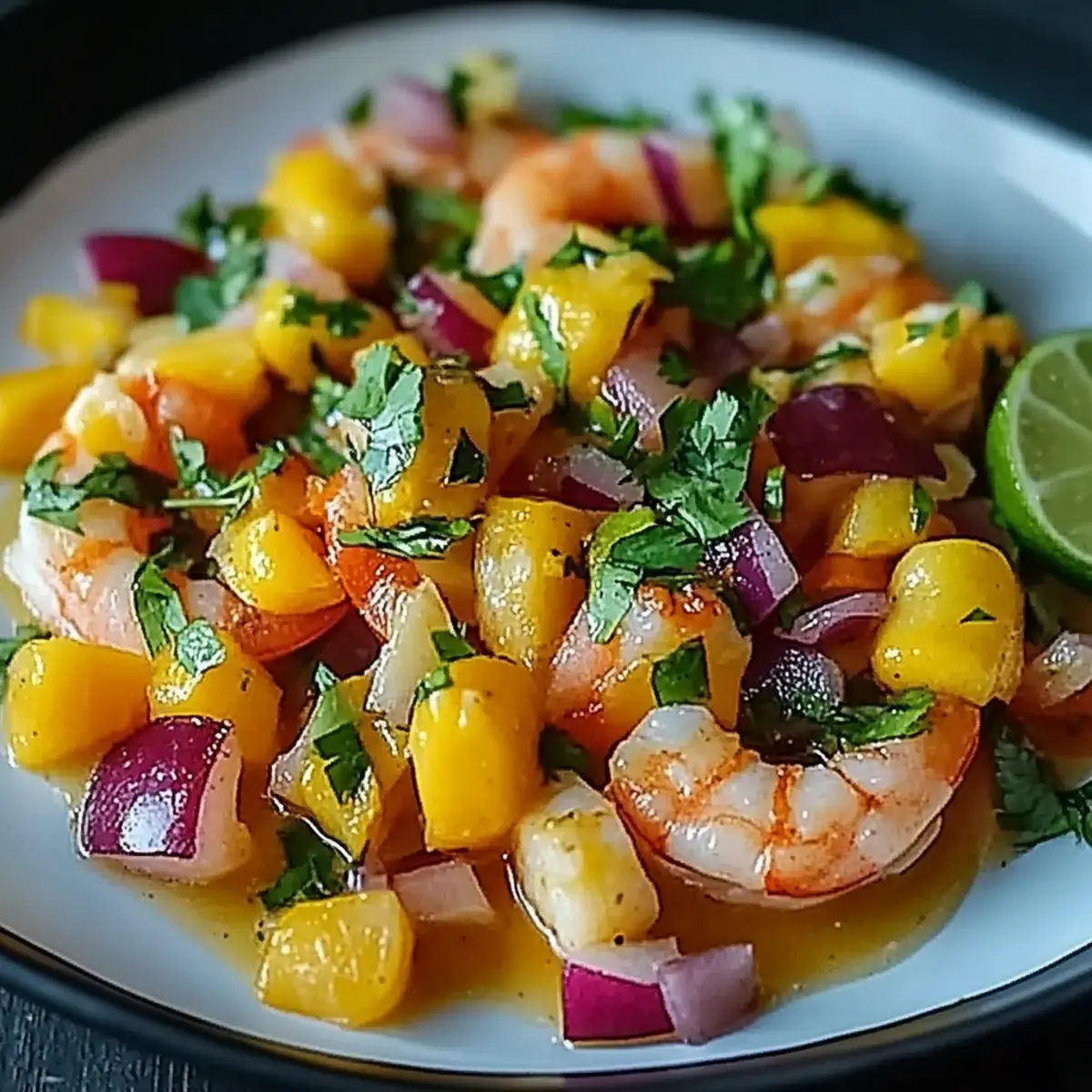 Mango Shrimp Ceviche with Avocado