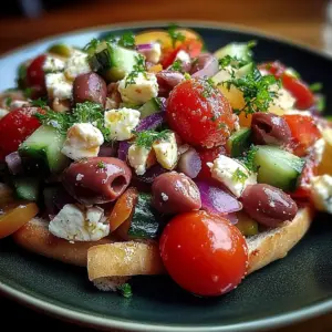 Mediterranean Bean Salad With Feta