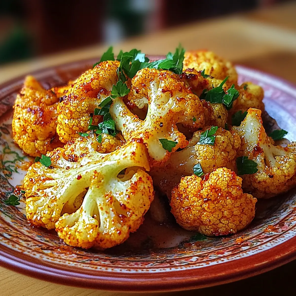 Moroccan Cauliflower with Tahini-Honey