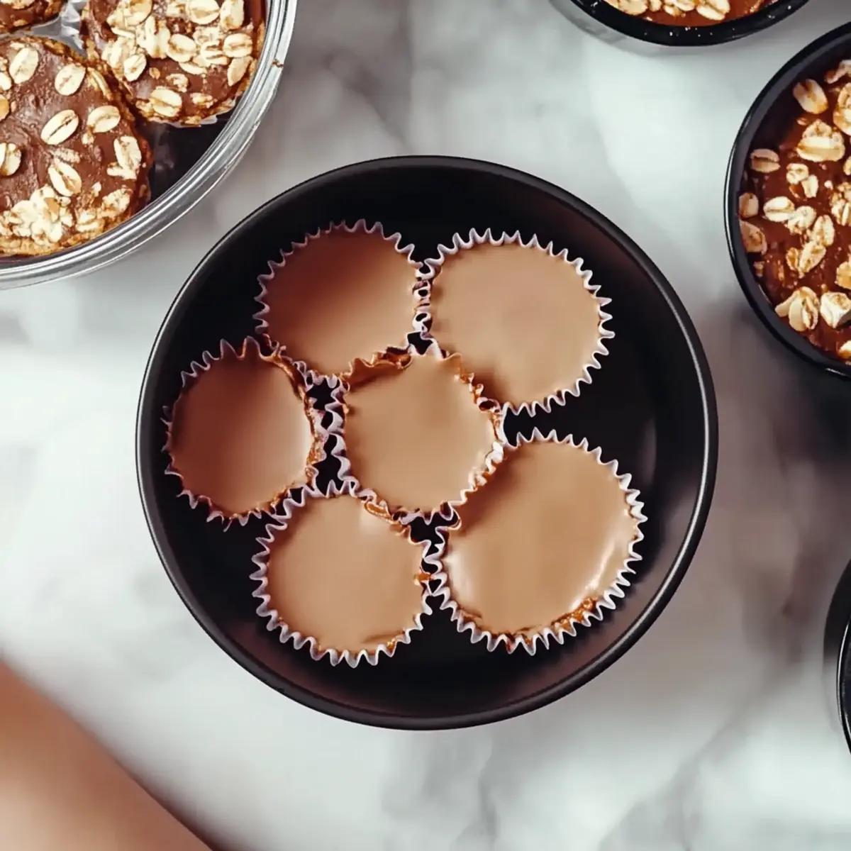 No Bake Peanut Butter Oat Cups