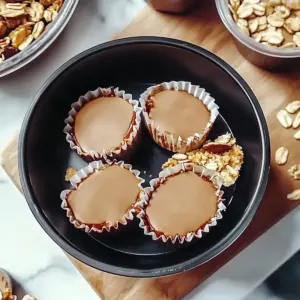 No Bake Peanut Butter Oat Cups