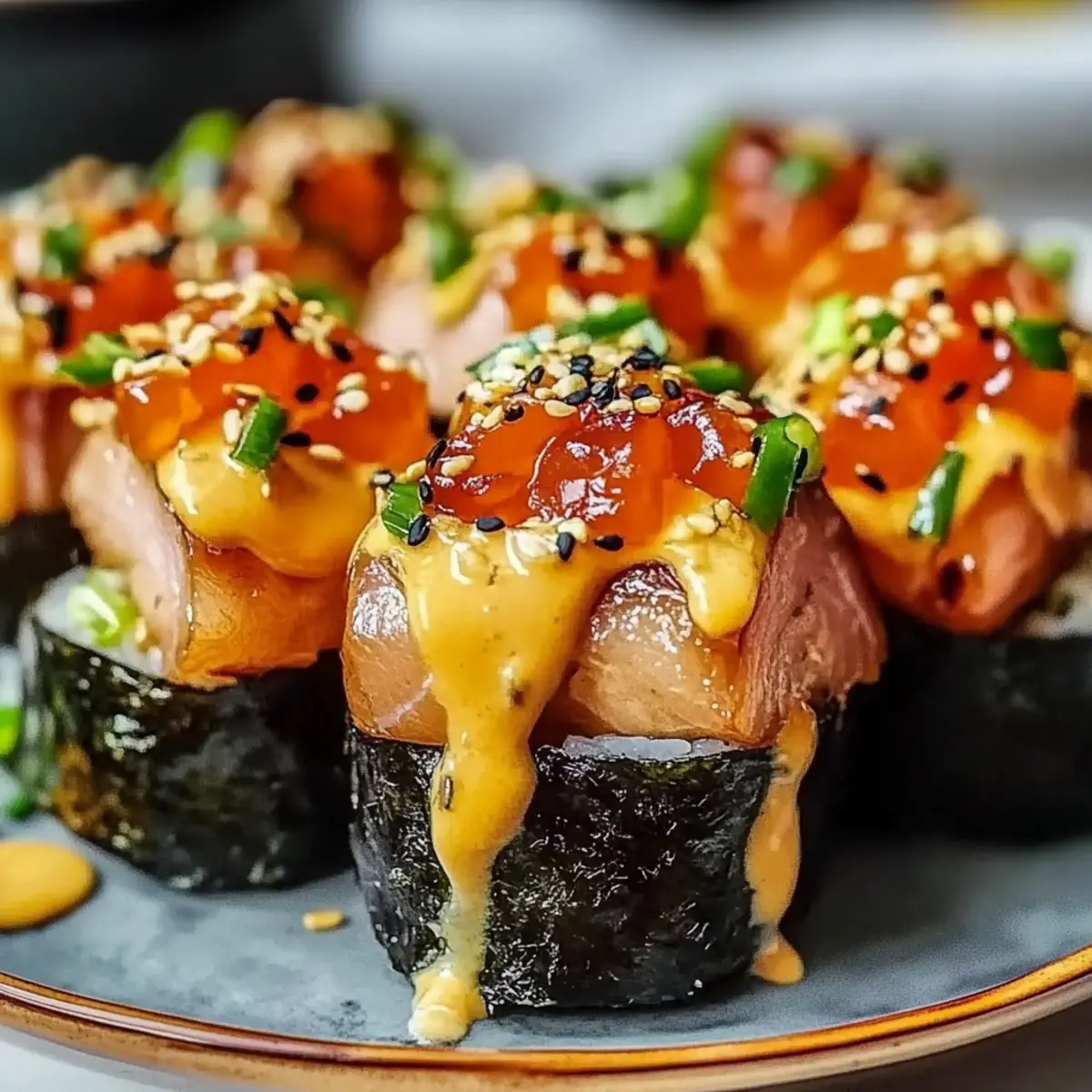 Oven-Baked Salmon Sushi Bites