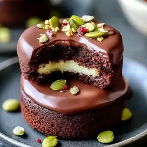 Pistachio Chocolate Lava Cakes