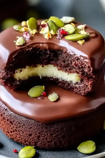 Pistachio Chocolate Lava Cakes