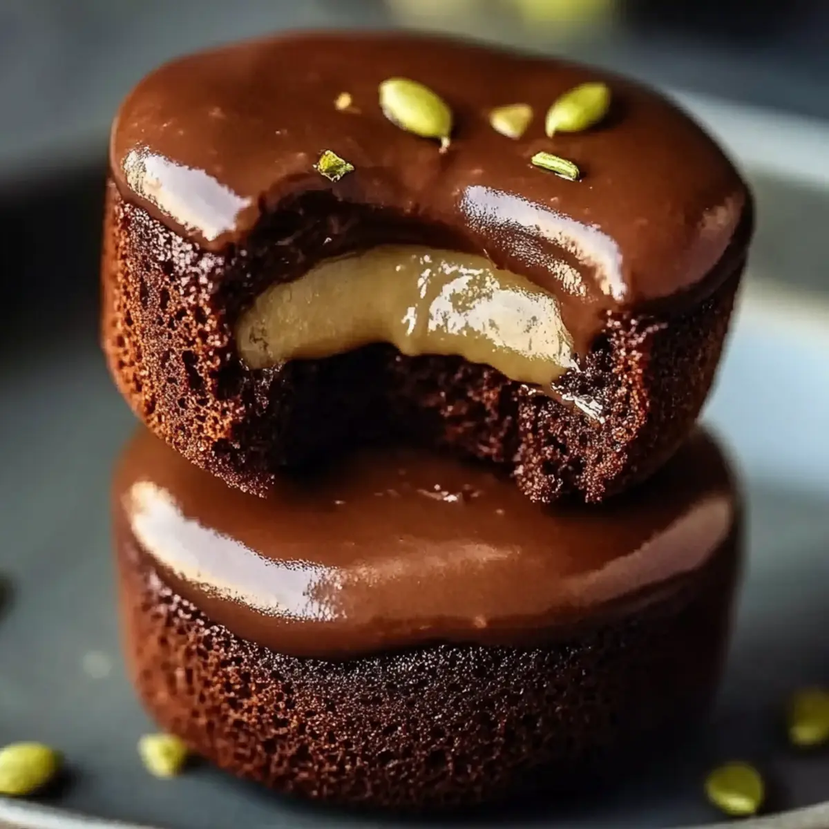 Pistachio Chocolate Lava Cakes