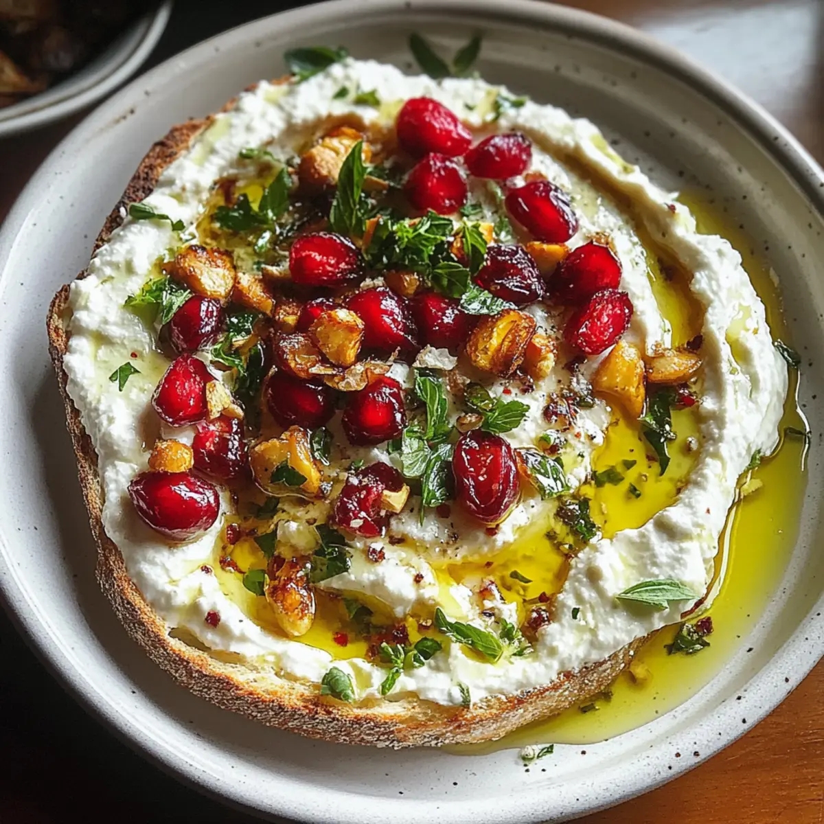 Pomegranate Pistachio Feta Dip