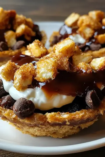 Sโmores Cookie Cups