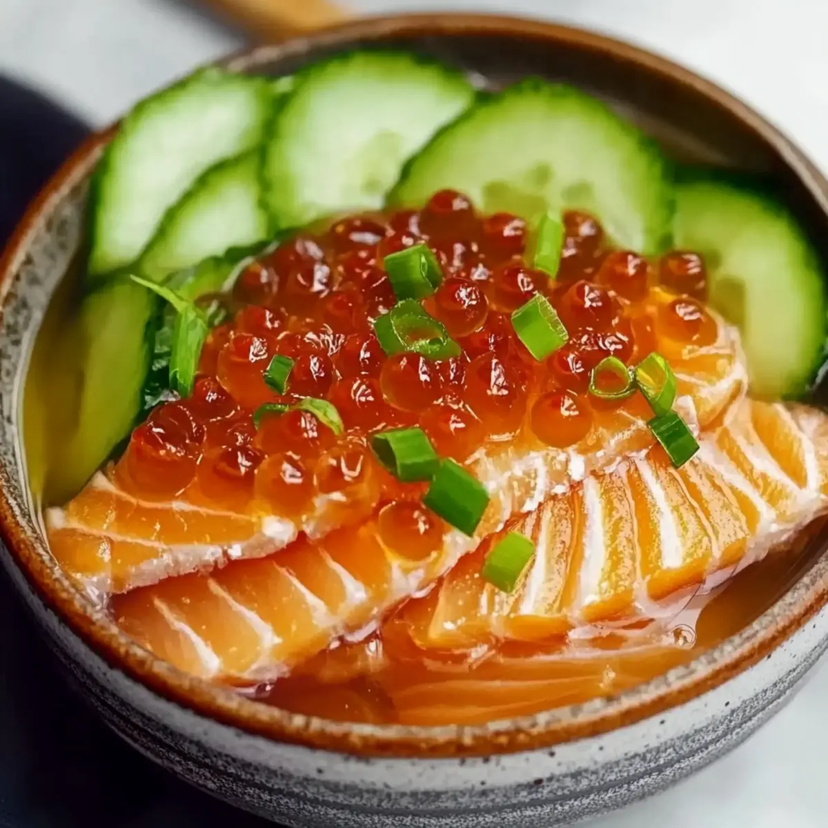 Salmon Crudo with Citrus Soy Dressing