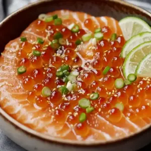 Salmon Crudo with Citrus Soy Dressing