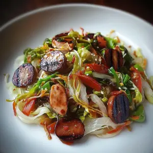 Sausage and Cabbage Stir Fry