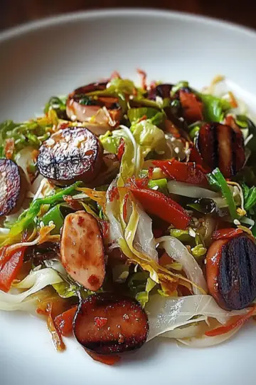 Sausage and Cabbage Stir Fry