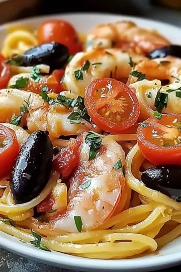Seafood Pasta with Linguine, Shrimp, and Mussels
