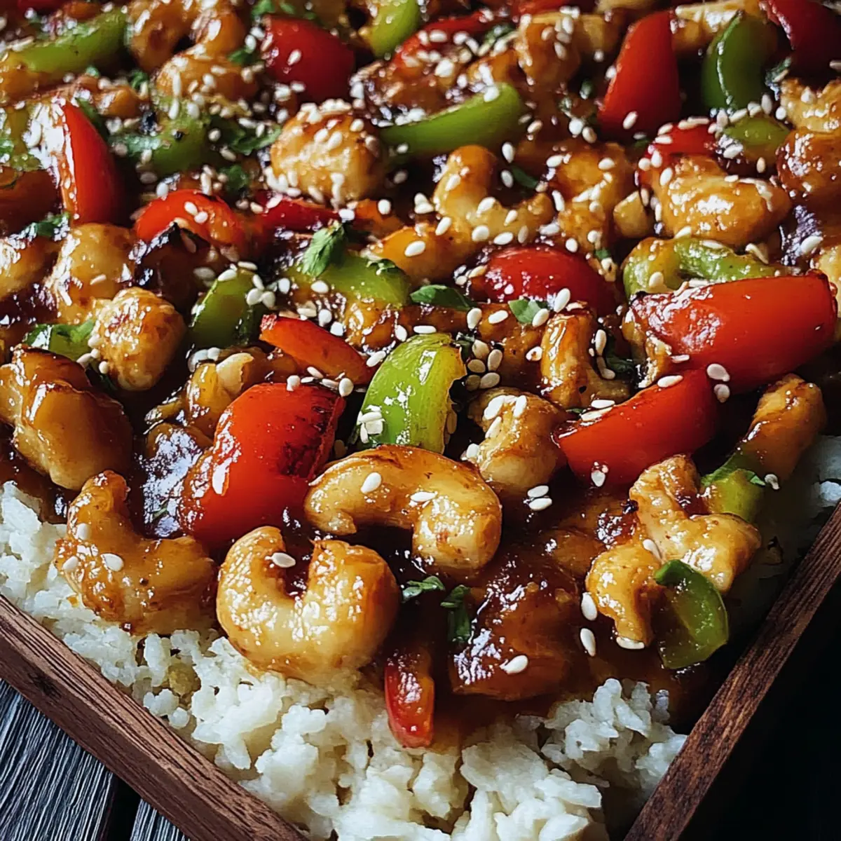 Sheet Pan Cashew Chicken