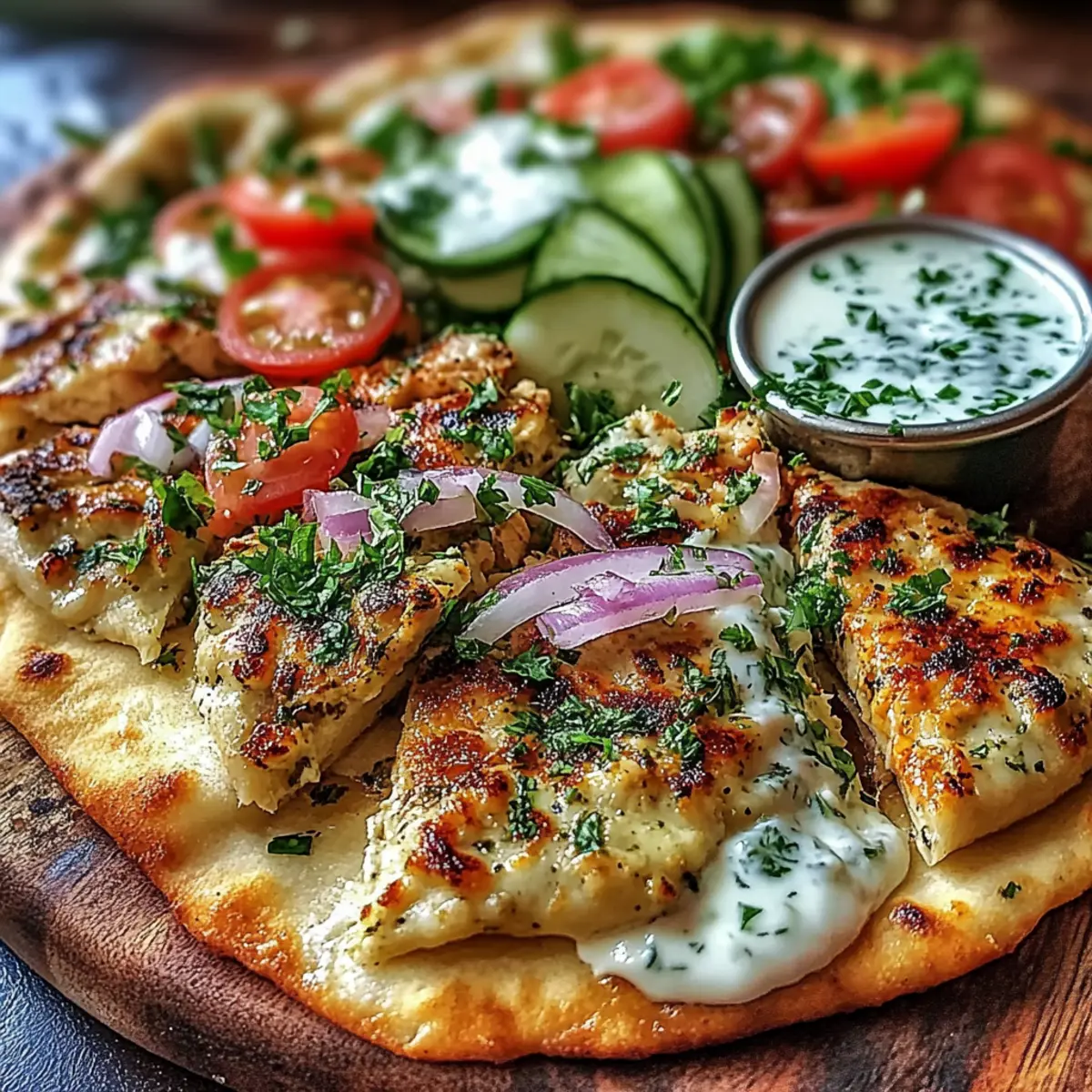 Sheet Pan Chicken Pitas with Herby Ranch