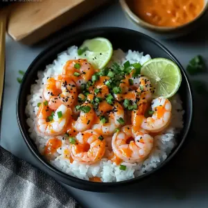 Shrimp Rice Bowls with Spicy Mayo