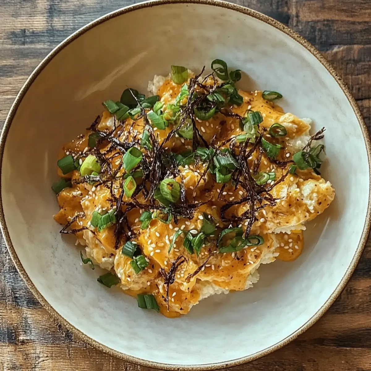 Silky Miso Scrambled Eggs