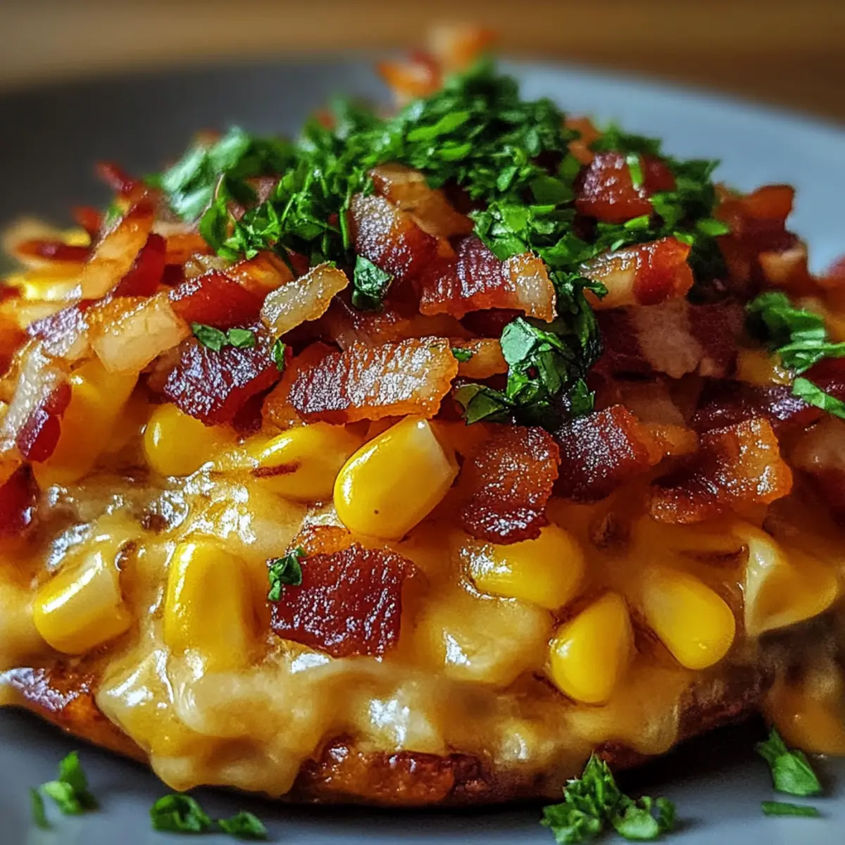 Slow Cooker Cheddar Corn with Bacon