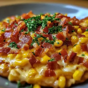 Slow Cooker Cheddar Corn with Bacon