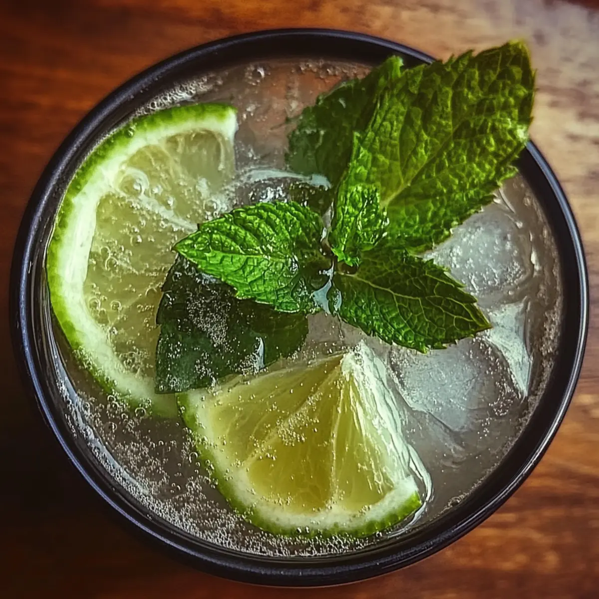 Sparkling Zesty Minty Non-Alcoholic Mojito