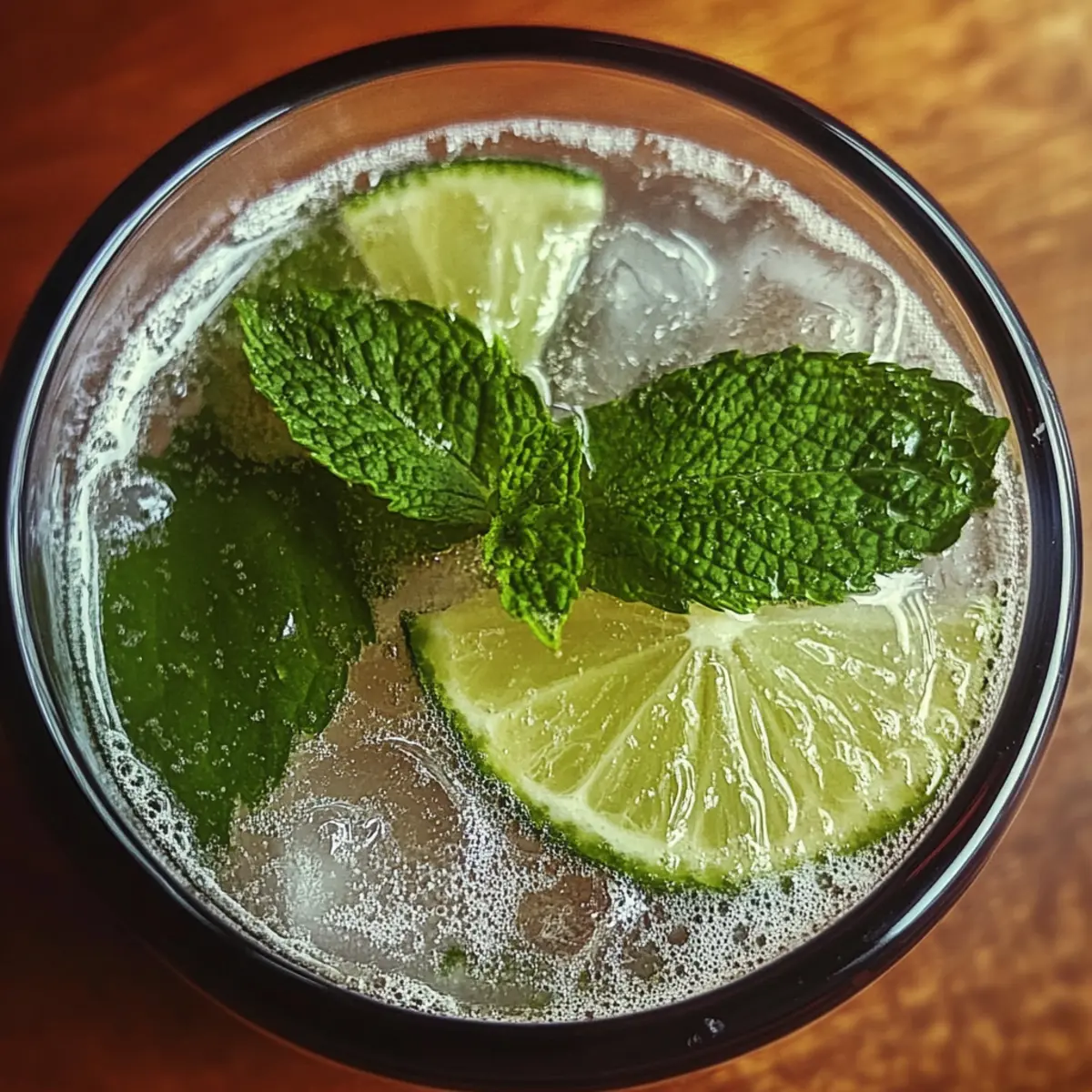 Sparkling Zesty Minty Non-Alcoholic Mojito