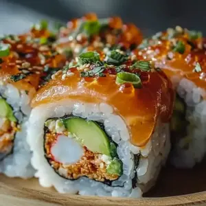 Spicy Salmon Sushi Bake
