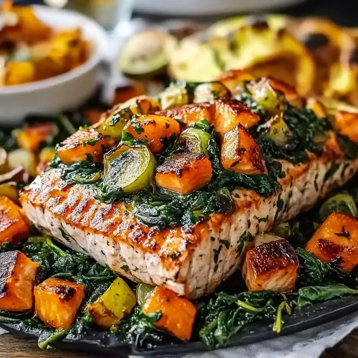 Spinach Stuffed Salmon
