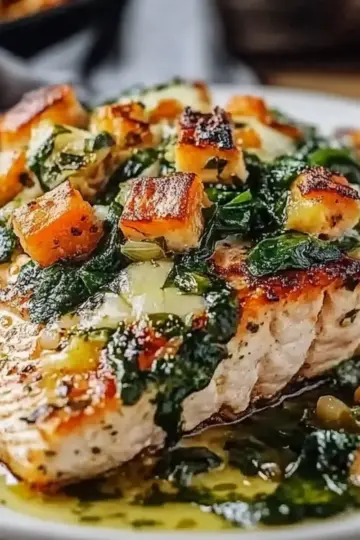 Spinach Stuffed Salmon