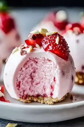 Strawberry Cheesecake Protein Balls