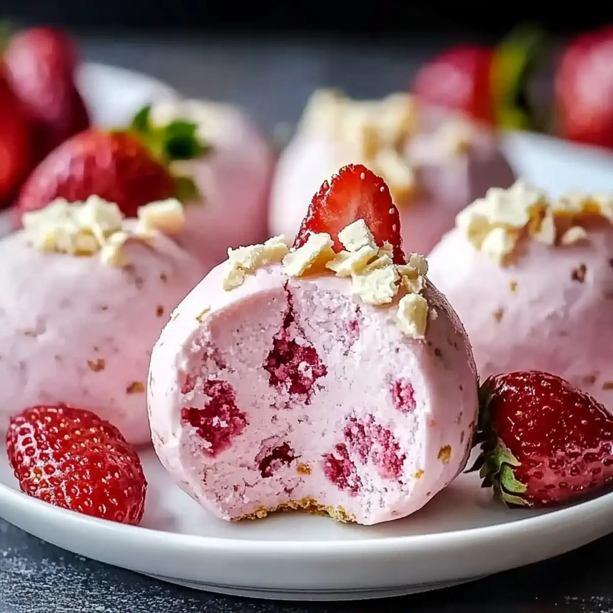 Strawberry Cheesecake Protein Balls