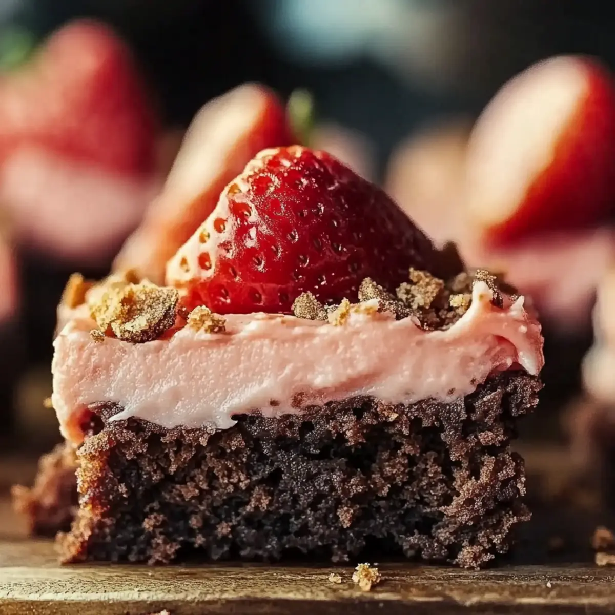 Strawberry Crunch Brownies