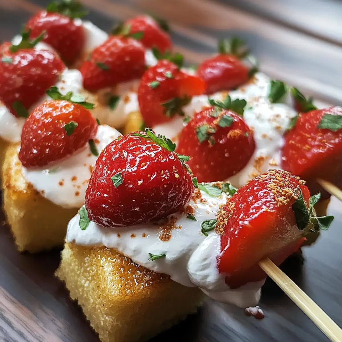 Strawberry Shortcake Kabobs