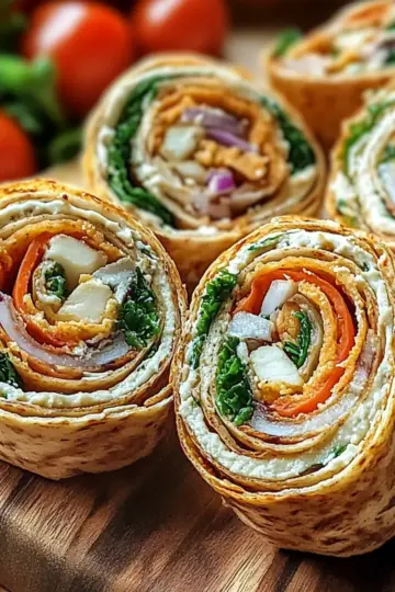Turkey Hummus Roll Ups