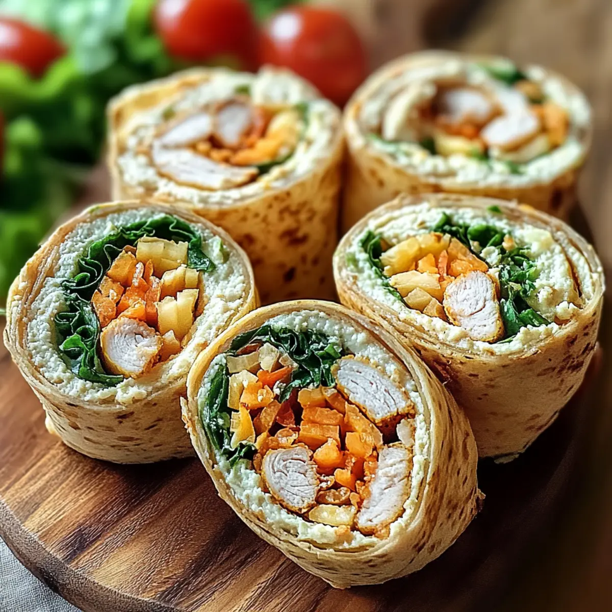 Turkey Hummus Roll Ups