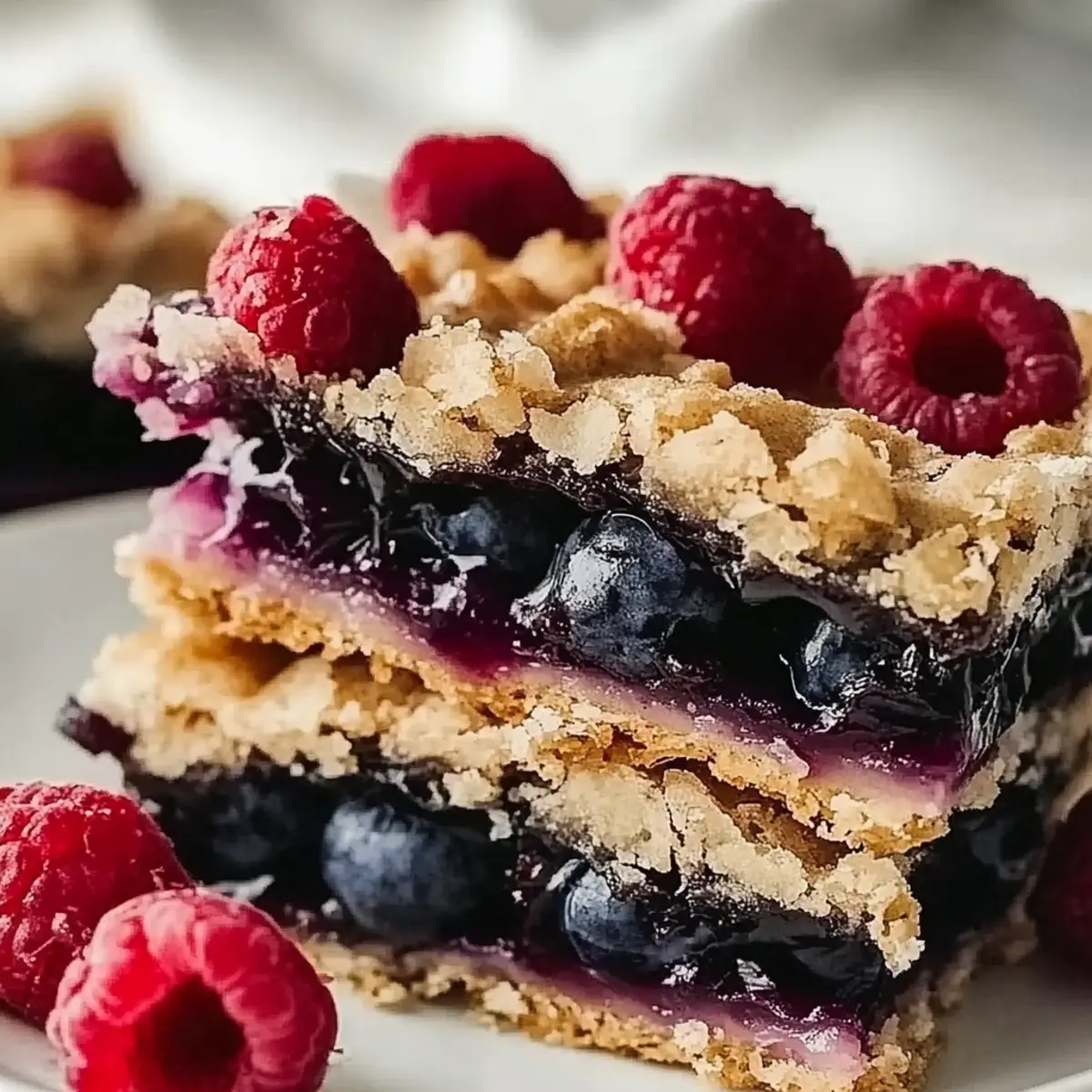 Vegan Berry Crumble Bars
