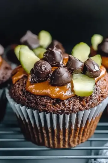 Veggie-Loaded Chocolate Muffins