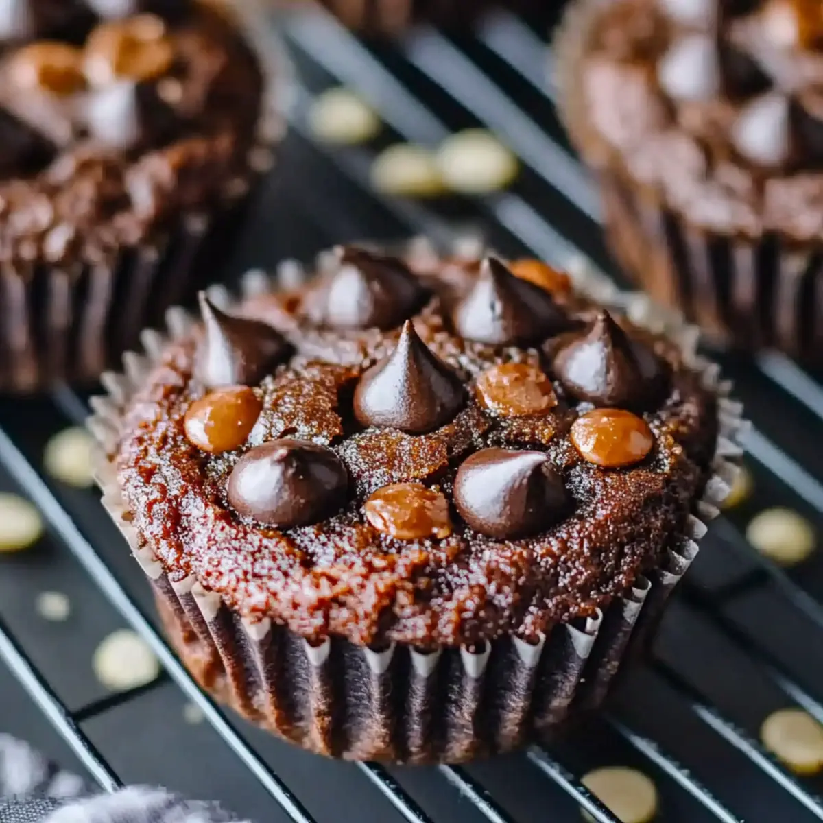 Veggie-Loaded Chocolate Muffins