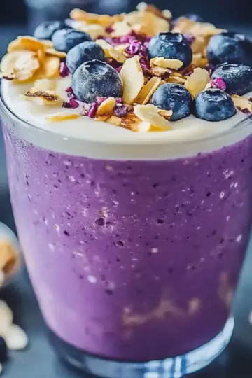Blueberry Oatmeal Smoothie