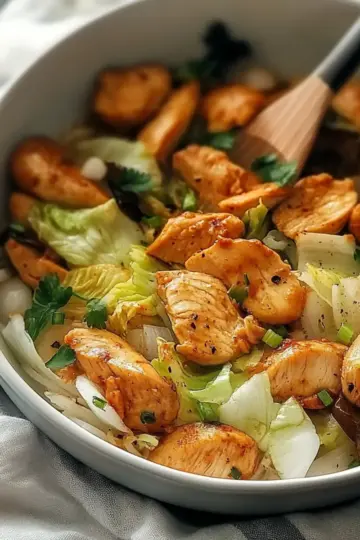 Chicken And Cabbage Stir Fry
