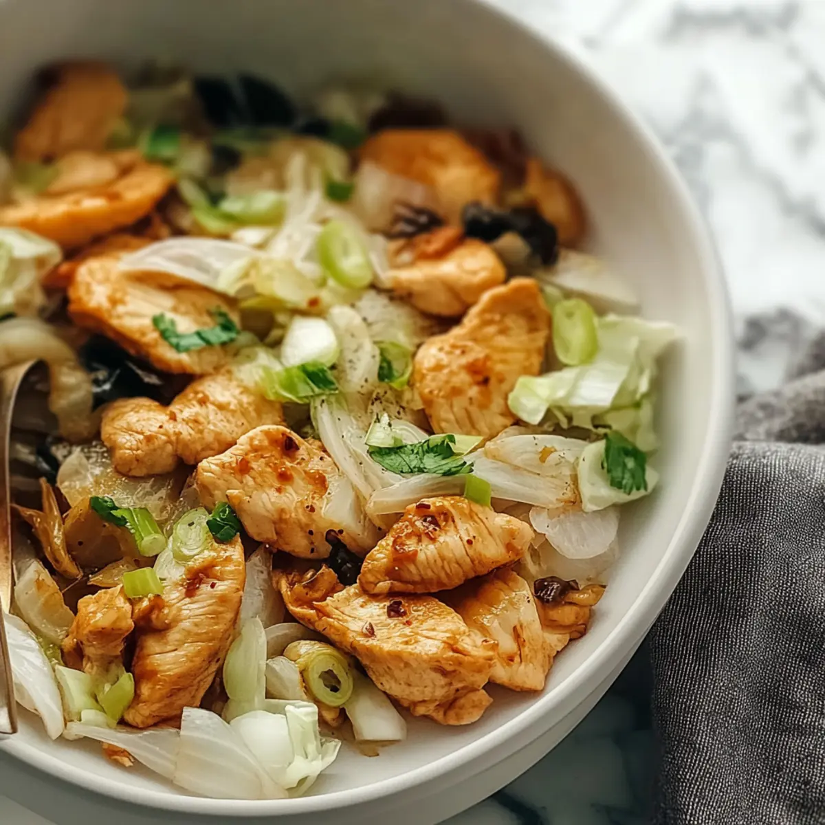 Chicken And Cabbage Stir Fry