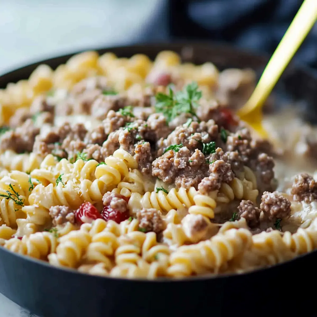 Creamy Ground Beef Pasta