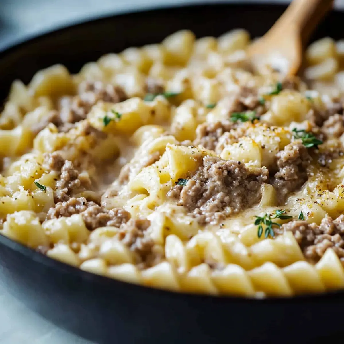 Creamy Ground Beef Pasta