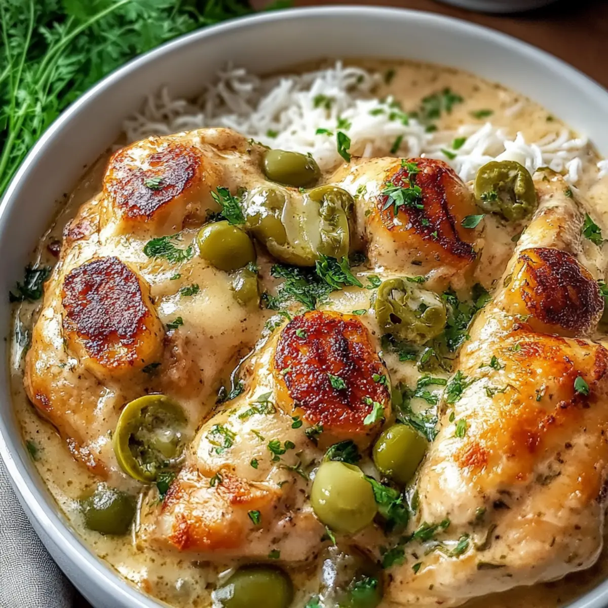 Creamy Pepperoncini Chicken Skillet