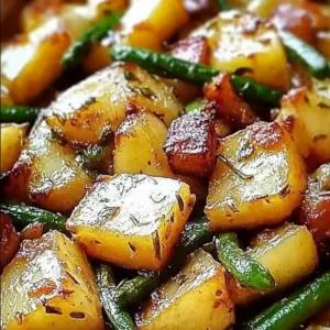 Oven-Roasted Potatoes and Green Beans