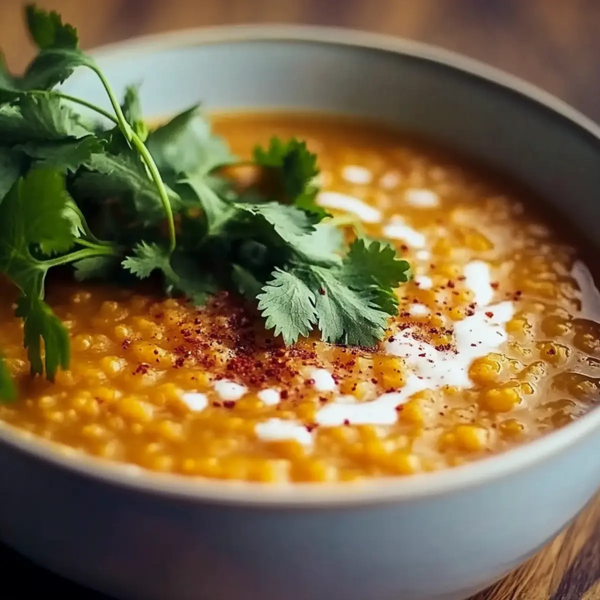Thai Coconut Red Lentil Soup